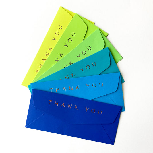 Blue Palette Thank you Envelopes