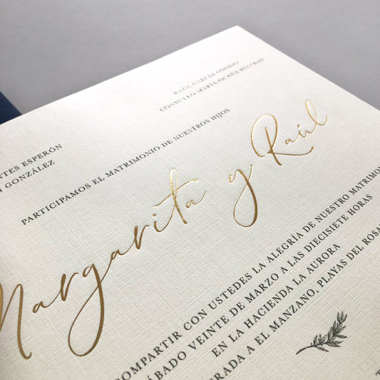 MR Boda con sobre azul