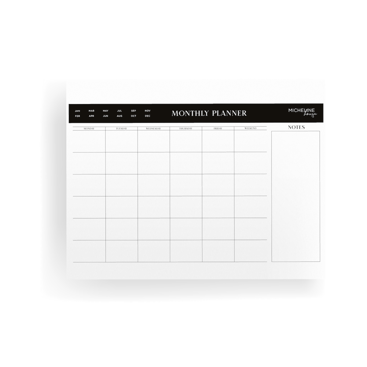 MONTHLY PLANNER