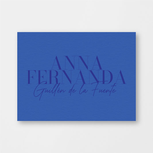 Astro Blue Single Card