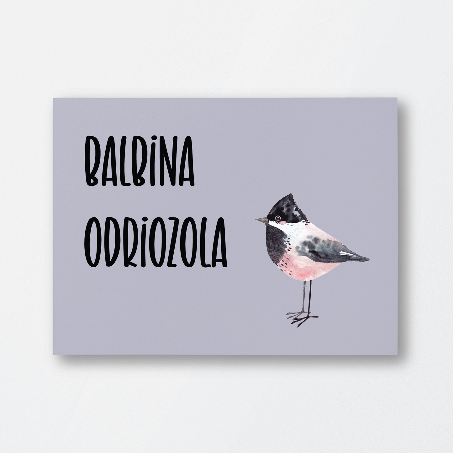 Purple Bird Single Card