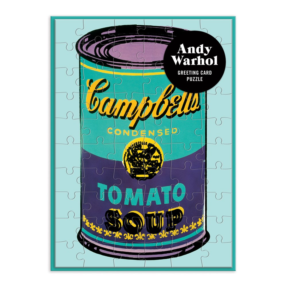 PUZZLE GREETING ANDY WARHOL SOUP CAN