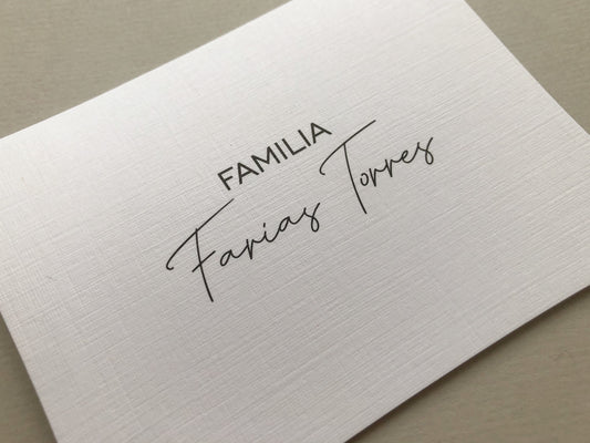 Family Linen Card