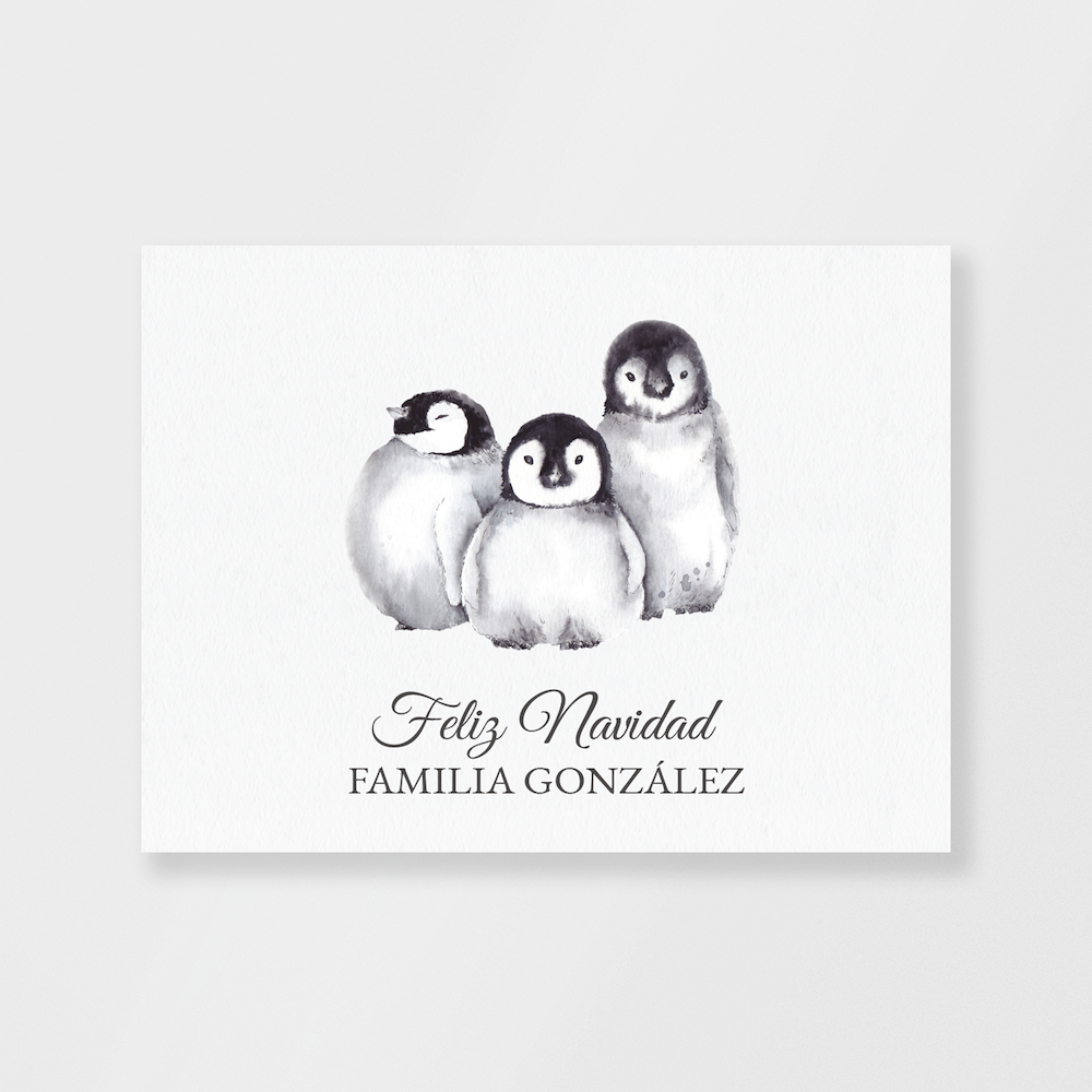 Penguin Trio Card