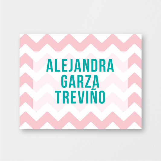 Pink Zigzag Stickers