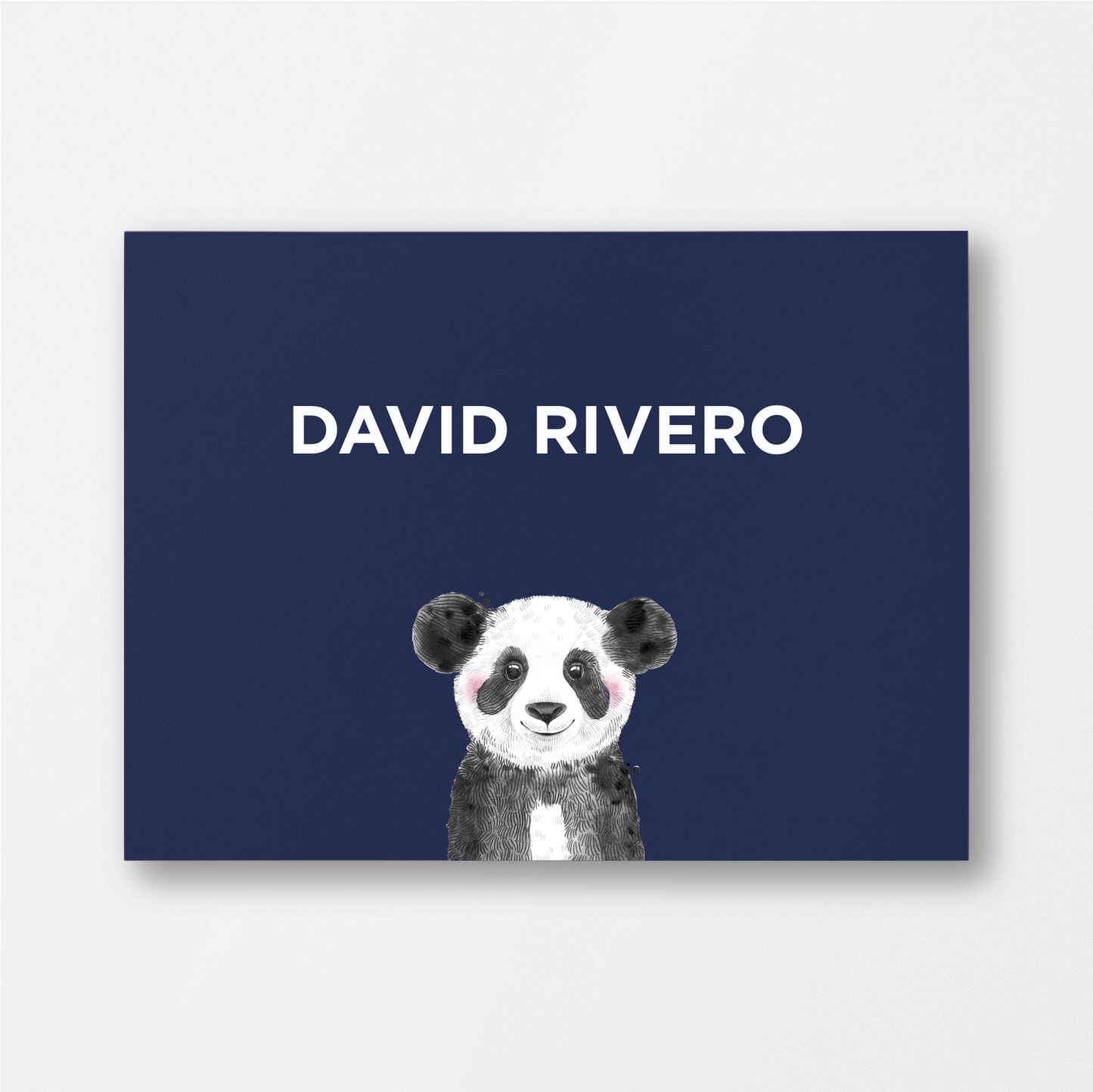 Blue Panda Single Card