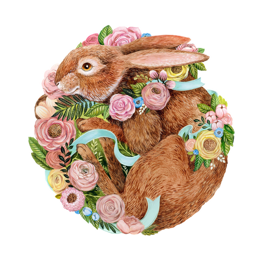 Die Cut Bunny Bouquet Placemats