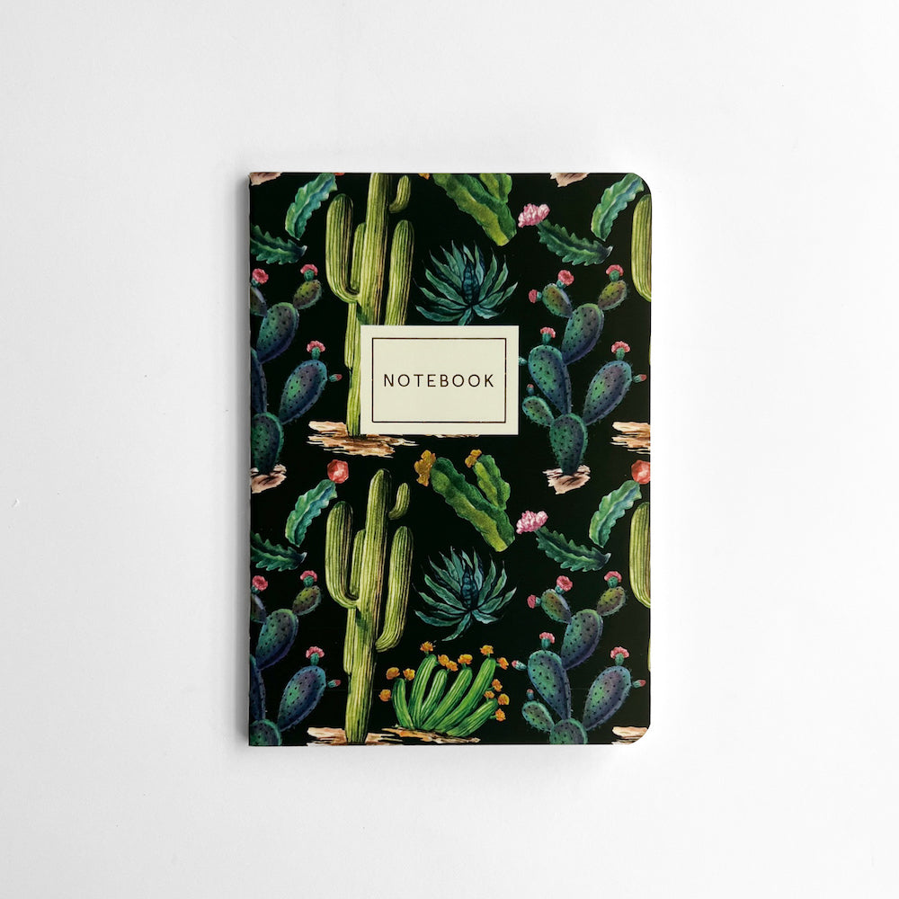 Cactus on Black Notebook