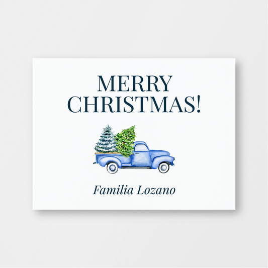 COCHE AZUL DE NAVIDAD