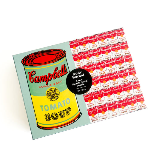 Andy Warhol Soup Can Double-Sided 500 Piece Jigsaw Puzzle