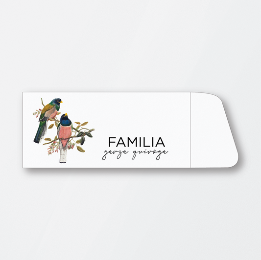 BILLETERO PAJAROS COLORIDO