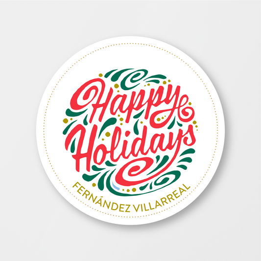 COLORFUL HOLIDAY STICKER