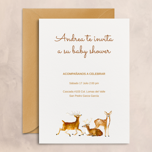 Invitación de ciervo