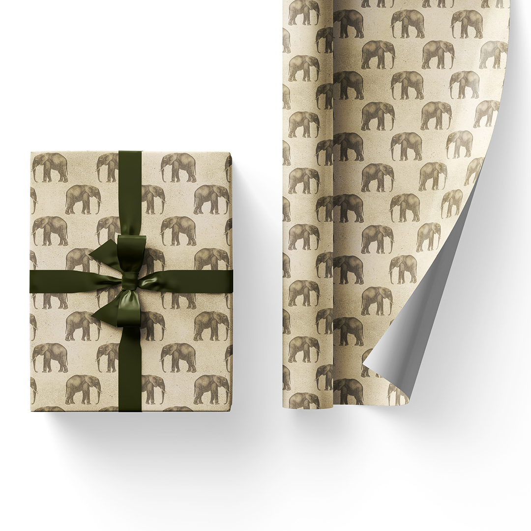 Elephants Wrapping Paper