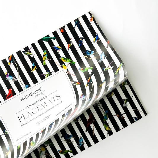 Exotic Birds Paper Placemats