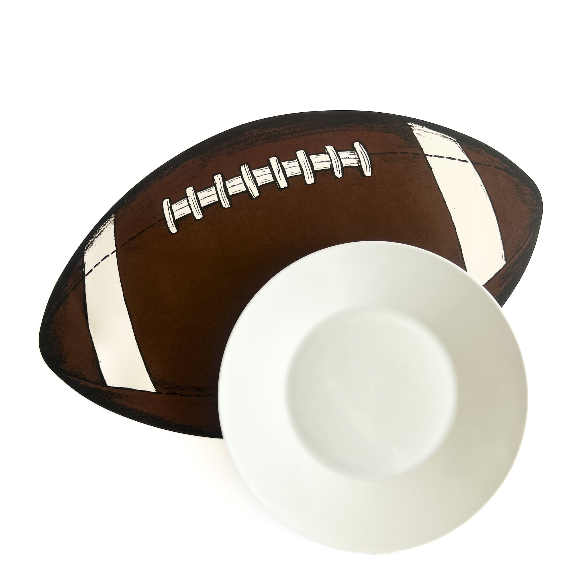 Die-cut Football Placemat - 12 Sheets