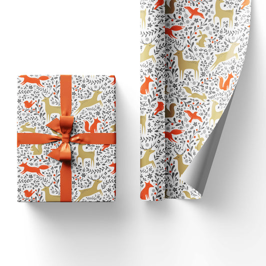 Autumn Fox Wrapping Paper