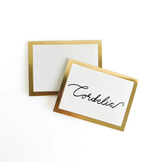 Gold Foil Place Cards