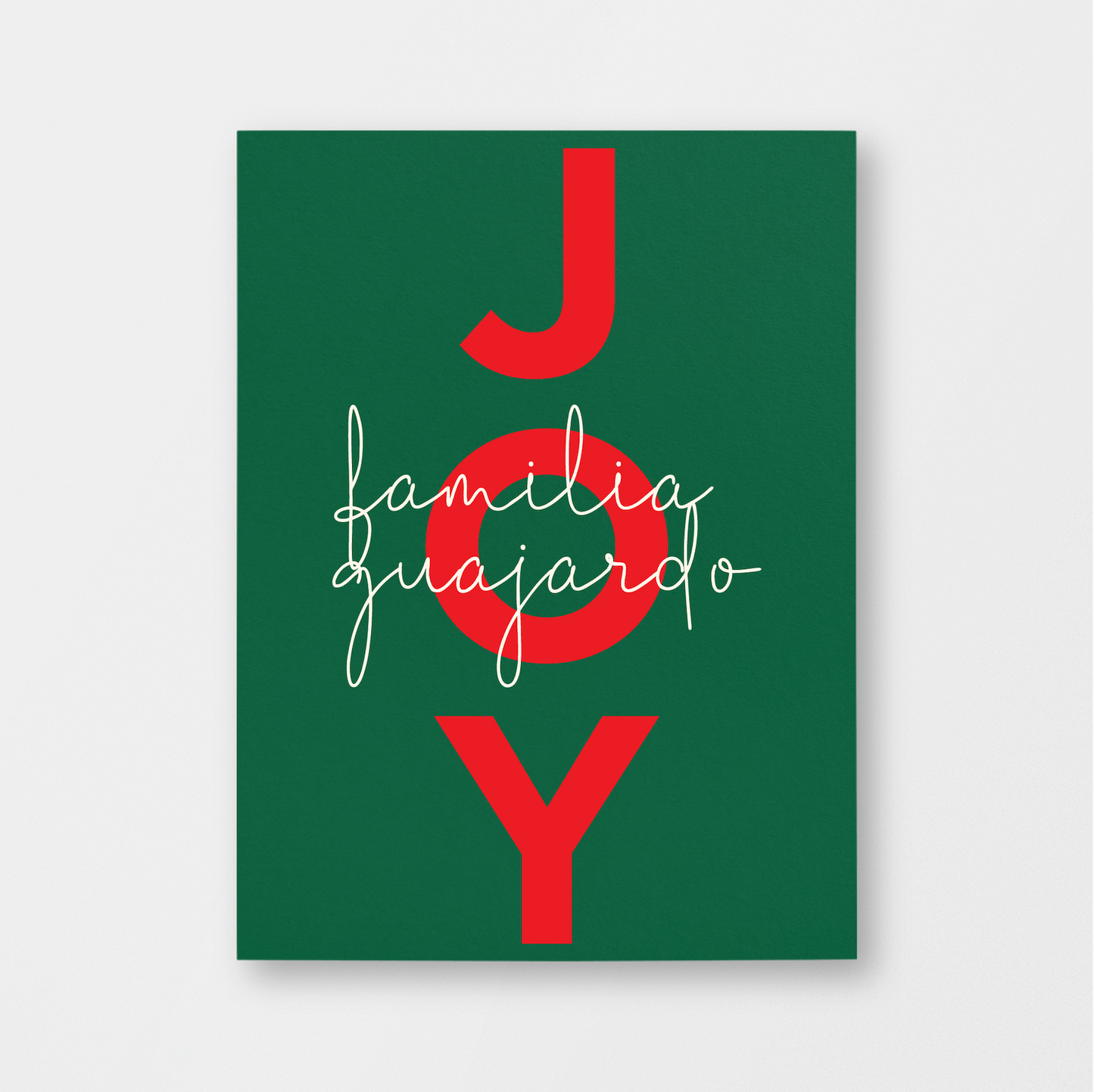 RED AND GREEN CHRISTMAS CARD