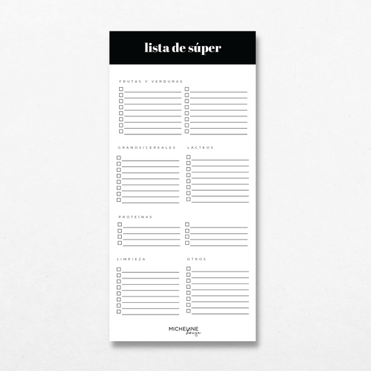 GROCERY LIST CLASSIC