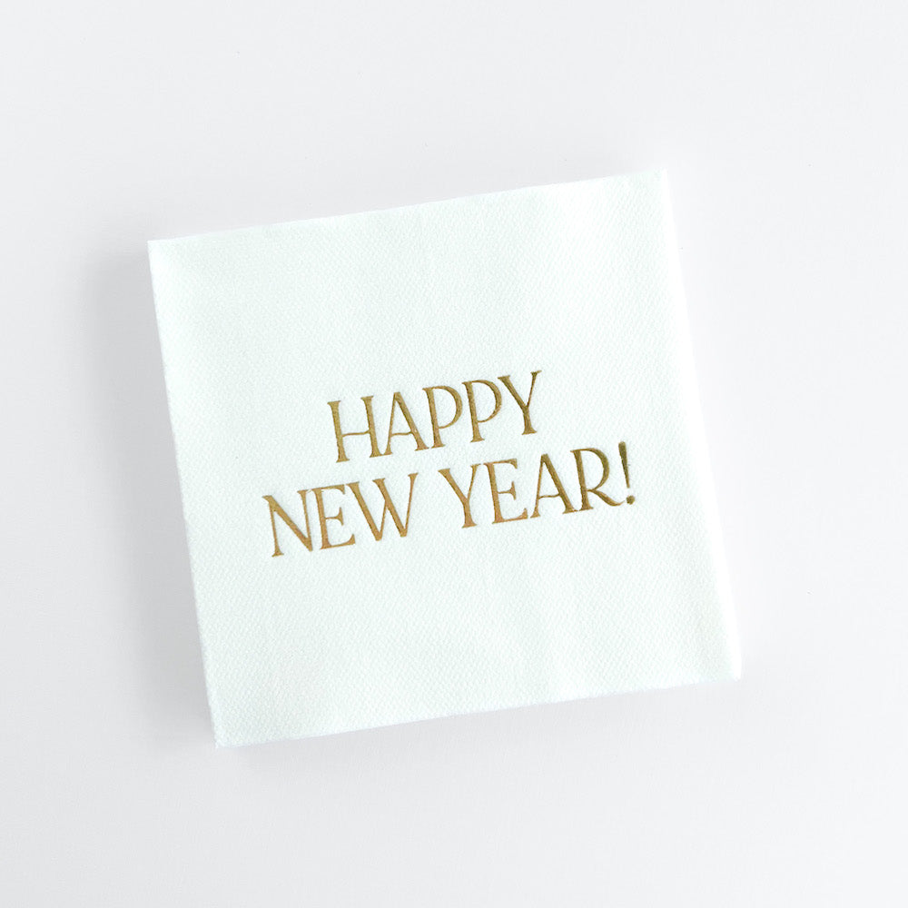 HAPPY NEW YEAR COCKTAIL NAPKIN