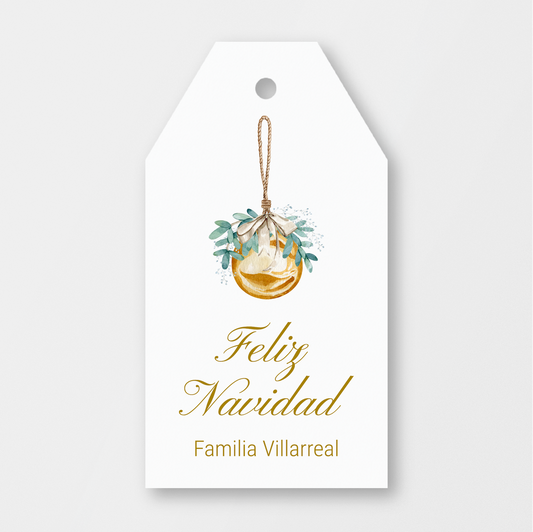 ETIQUETA DE DELICIAS NAVIDEÑAS