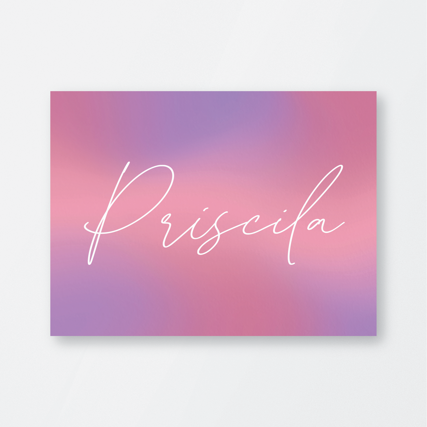 Pink and Purple Gradient Single Card