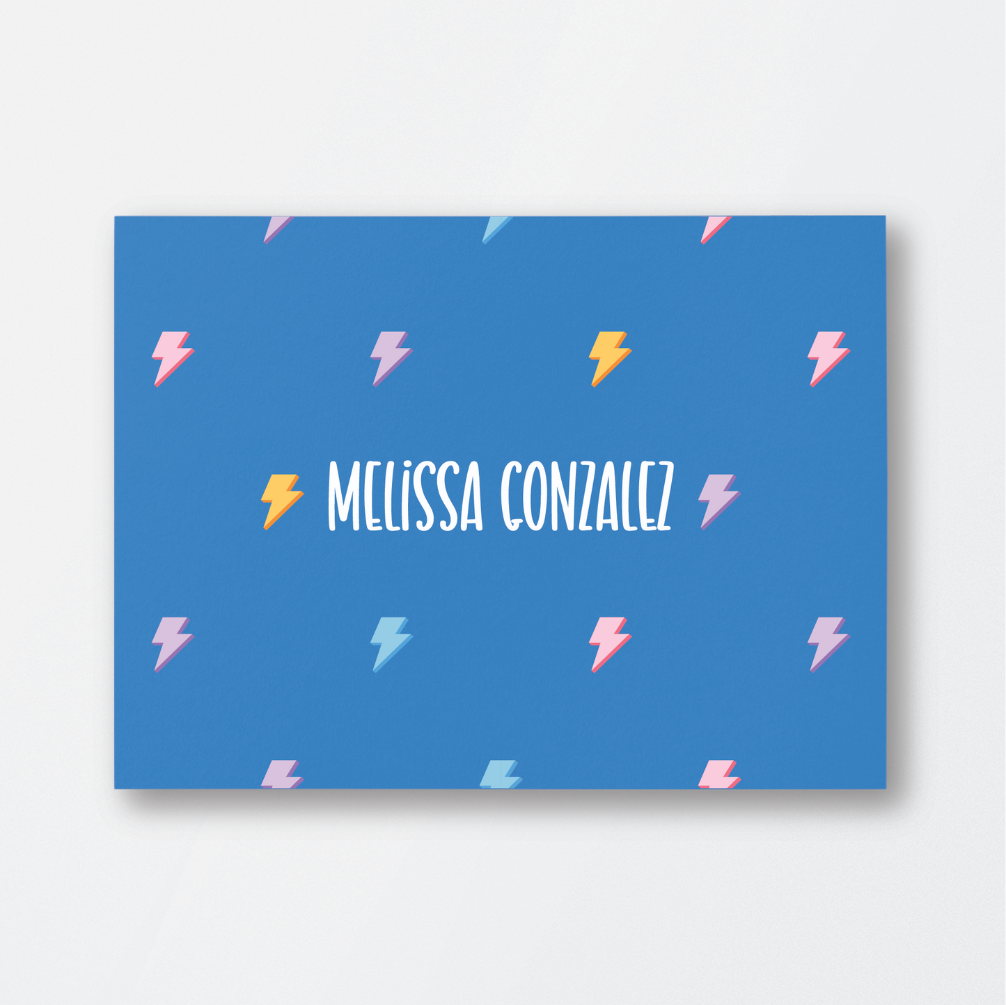 Multicolor Lightning Bolts Single Card