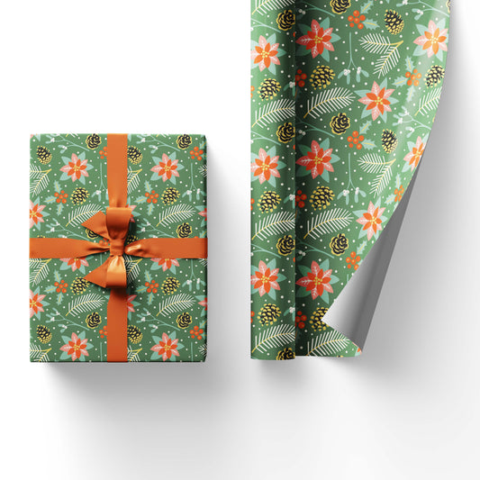 Pinecones in Fall Wrapping Paper