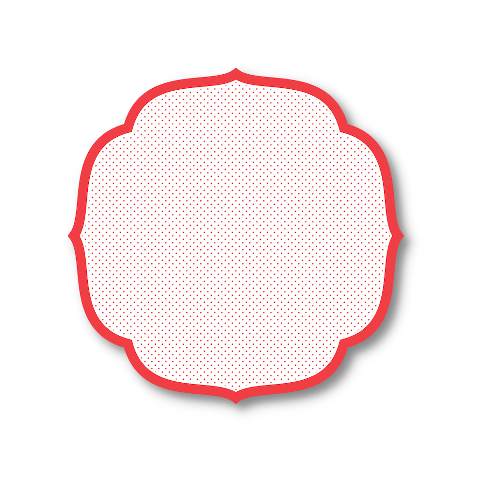 Die Cut Red Swiss Dot Placemats