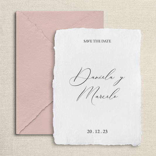 Dusty Pink Save The Date