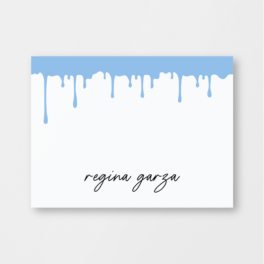 Blue Splatter Card
