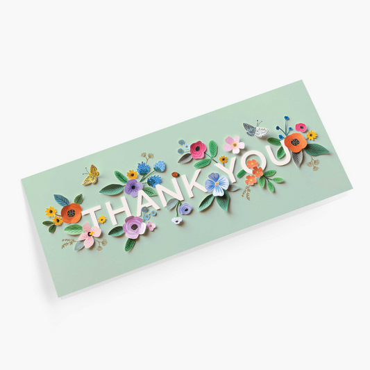 Cortar Papel Gracias No.10 Tarjeta